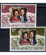 ZAYIX - British Antarctic Territory BAT 43-44 MH Silver Wedding QEII 041... - £4.01 GBP