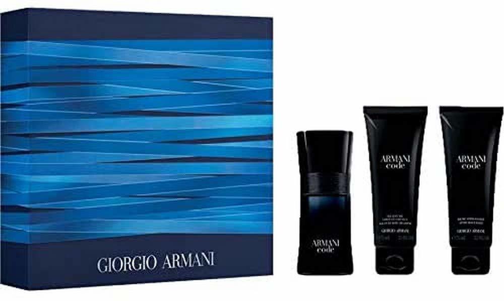 Giorgio Armani Armani Code 3 Pc Gift Set 1.7oz EDT Spray, 2.5oz After Shave Balm - $128.65
