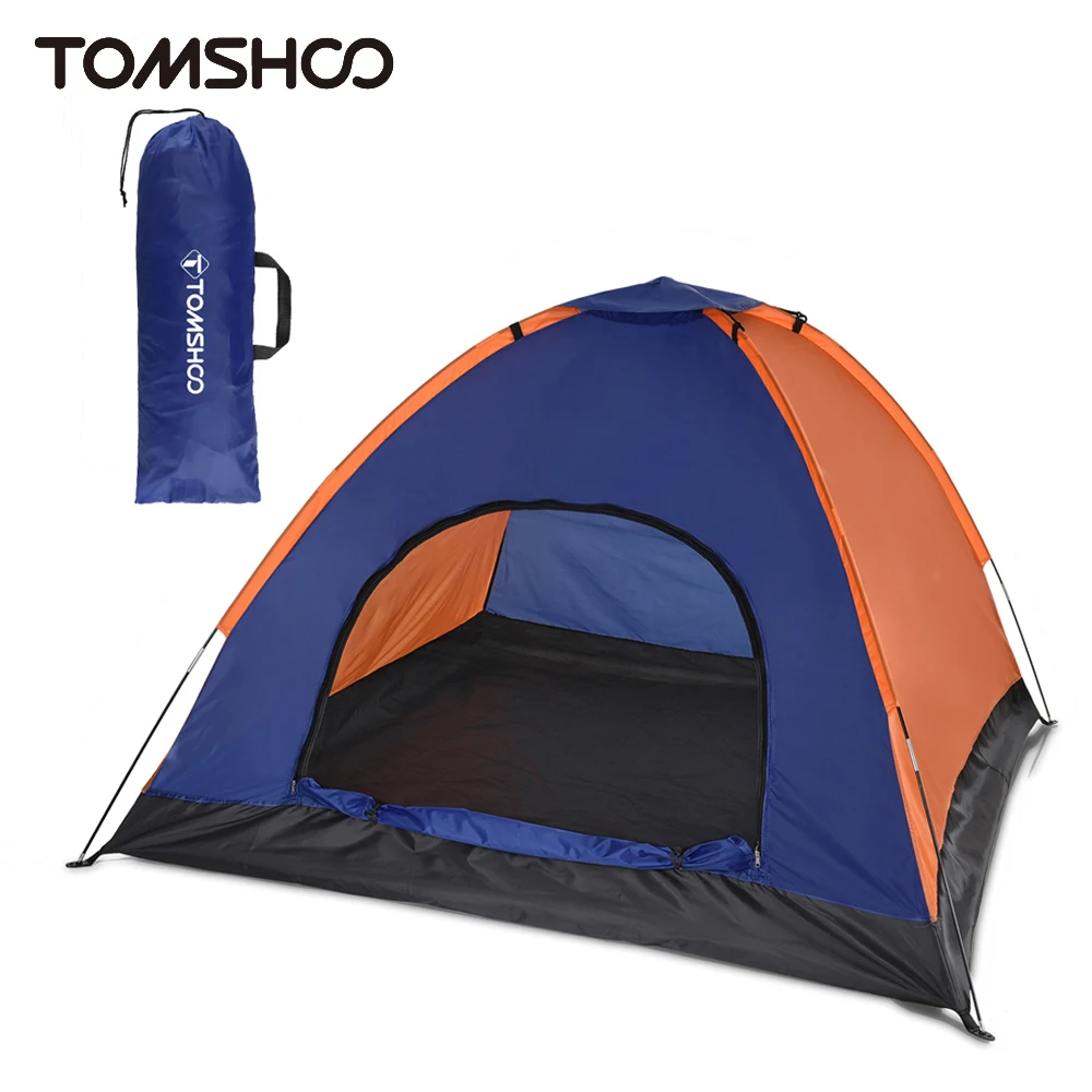 TOMSHOO Camping Tent for 3-4 Persons Lightweight Outdoor Backpacking Tent with - £24.84 GBP+