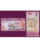 Sri Lanka P123, 20 Rupee, port, owl, butterfly / Ves dancer,  Geta Bera ... - $1.35 CAD