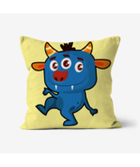 Bailey the Blue Monster Pillow by Dancing Littles Jungle - $65.24 CAD+