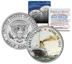 RMS Titanic Ship &quot;100th Anniversary&quot; Official JFK Kennedy Half Dollar US - $12.16