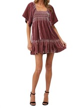 Free People easy to love mini dress in DRIED CURRANT - size XS - £44.49 GBP