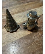 2 VNTG Wm A Rogers Silver Plated Christmas Tree  &amp; Snowman Candle Holders - $22.15 CAD