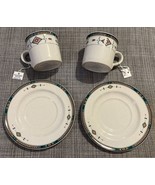 Pair Studio Nova Adirondack Southwest Tea Hot Cocoa Coffee Cups And Saucers - $26.76 CAD