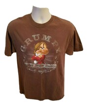Walt Disney World Grumpy 37 Bad Mood Dude Adult Medium Brown TShirt - $376.92 MXN
