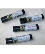 Happy Lips-lip balm, Citrus, Wintergreen, Peppermint, RefreshMint by Jewel Soap  - £2.39 GBP