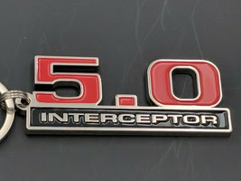 Ford Interceptor 5.0L emblem Keychain. (K5) - £11.79 GBP