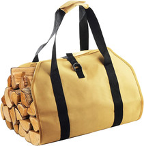 Firewood Carrier Log Tote Bag Canvas Log Holder Waterproof Canvas Bag NEW - £14.88 GBP