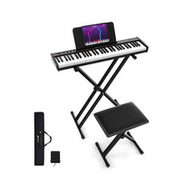 61-Key Portable Electronic Keyboard Piano Complete Digital Piano Set with Stand  - $278.31 CAD