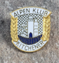 Alpen Klub Kitchener Oktoberfest Vintage Enamel Souvenir Lapel Hat Pin - £9.37 GBP