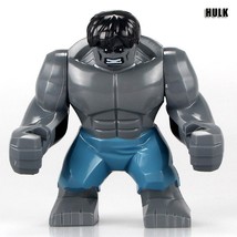 Big Size Grey Hulk Marvel Comics Superhero Avengers Minifigures Block Gift - £5.58 GBP