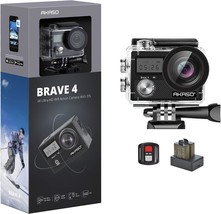 Akaso Brave 4 4K30Fps 20Mp Wifi Action Camera Ultra Hd With Eis 131Ft Waterproof - £94.09 GBP