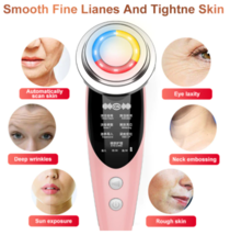 7in1 Face Massager RF Microcurrent Mesotherapy Wrinkle Remover LED Skin Regen - £20.87 GBP