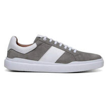 Belvedere Sneaker Suede Leather Olivier Pewter White Shoes image 2