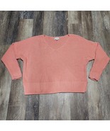 Lucky Brand Sweater Oversized Chunky Knitted Pullover Peach Size XL - $19.99