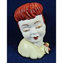 Head Vase Formalities by Baum Bros Ceramic Art Deco Design Reproduction - £14.70 GBP