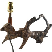 Driftwood Lamp 17” Wood Handmade Vtg Mid Century Boho 70s Animal Monster Shape - £78.88 GBP