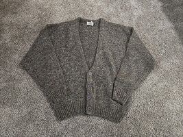 Boundary Waters Vtg Granite Wool Blend Cardigan Sweater Mens Sz Large Gr... - $44.55