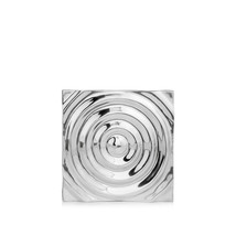 12&quot; Buffed Aluminum Circle In Square Hanging Wall Decor - £62.95 GBP
