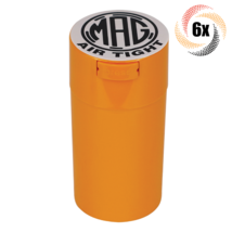 6x Jars Mag Large Orange Air Tight Smell Proof Jars | 10" | Fast Shipping - £64.49 GBP