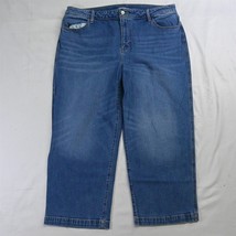 Old Navy 18 High Rise Wide Leg Medium Stonewash Stretch Denim Jeans - £17.22 GBP