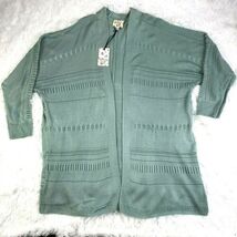 HIPPIE ROSE WOMEN'S CARDIGAN SWEATER IN COLOR "VINTAGE SAGE" - SIZE LARGE - $29.99