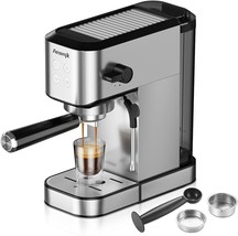 Espresso Machine, 20 Bar Stainless Steel Espresso Maker With Milk Frothe... - £188.86 GBP