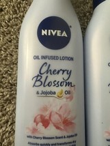 2 NIVEA Cherry Blossom Body Lotion with Cherry Blossom and Jojoba Oil, 1... - £9.38 GBP