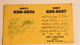Vintage CB Ham Radio Card KDD 0896 Knoxville Tennessee  - £3.92 GBP