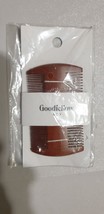 Goodfellow Beard Hair Comb for Women Vintage Sandal Natural Wood Gold Wire - $9.46