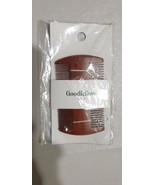 Goodfellow Beard Hair Comb for Women Vintage Sandal Natural Wood Gold Wire - $12.93 CAD