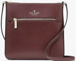 Kate Spade Sadie North South Crossbody Grenache Dark Purple Leather K737... - £71.38 GBP