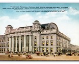 Chicago &amp; Northwest Railway Depot Chicago Illinois IL UNP DB Postcard P22 - $3.91