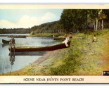 Generic Scenic Greetings Hunts Point Beach Nova Scotia NS UNP WB Postcar... - $5.89