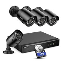 ANNKE 8CH H.265+ 3K Lite Surveillance Security Camera System with AI Human/Vehic - £262.38 GBP