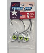 Z-Man Texas Eye Jigheads Articulated Swinging Fishing 3 pack 3/16 Chartr... - $253.99 MXN