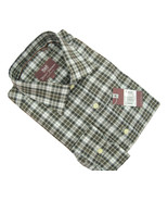 NEW $195 Hickey Freeman Button Front Shirt!  Sm   Brown White Black Gray... - $64.99