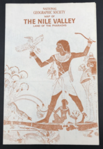 VTG 1965 The Nile Valley Land of the Pharaohs National Geographic Map 19&quot; x 25&quot; - £7.58 GBP