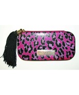 MARC JACOBS Pink Glitter Black Leopard Print MakeUp Bag/ Cosmetics Case ... - $42.03 CAD