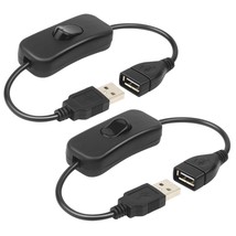 2 Pack Male To Female Usb Cable With On/Off Switch, Usb Extension Inline Rocker  - $15.19