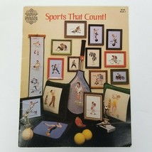 Sports That Count! – Designs by Gloria &amp; Pat – 1978 Cross Stitch Book 7 Vintage - £6.21 GBP