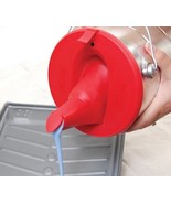 1 Gallon PAINT CAN LID w/ store &amp; pour spout RED Silicone sure SHUR-LINE... - $482.84 MXN