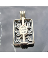 SILPADA 925 STERLING SILVER LIVE LAUGH LOVE PENDANT S1957 - $45.54