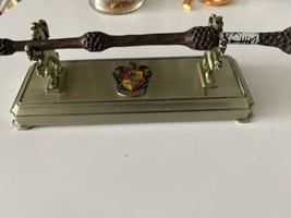 Harry Potter Gryffindor Wand Display Stand &amp; Grindelwald Fantastic Beast... - $33.87