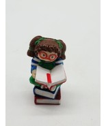 Cabbage Patch Kids Figurine 1984 2.5” Inch  Sitting On Stacked Books Ver... - £14.69 GBP