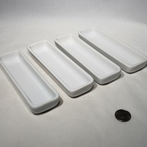 Set of 4 Pampered Chef Simple Additions Relish Tray Inserts 7&quot; x 2&quot; - £11.15 GBP