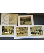 Vintage Lionel Barrymore Collector&#39;s Portfoilio of Gold Etch Prints - $14.99