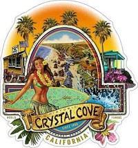 Historic Crystal Cove Newport Beach Plasma Cut Metal Sign - £39.36 GBP