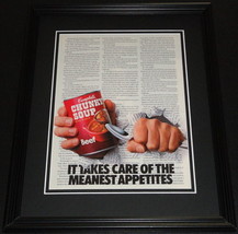 Chunky Soup 1988 Meanest Appetites 11x14 Framed ORIGINAL Advertisement - £27.37 GBP